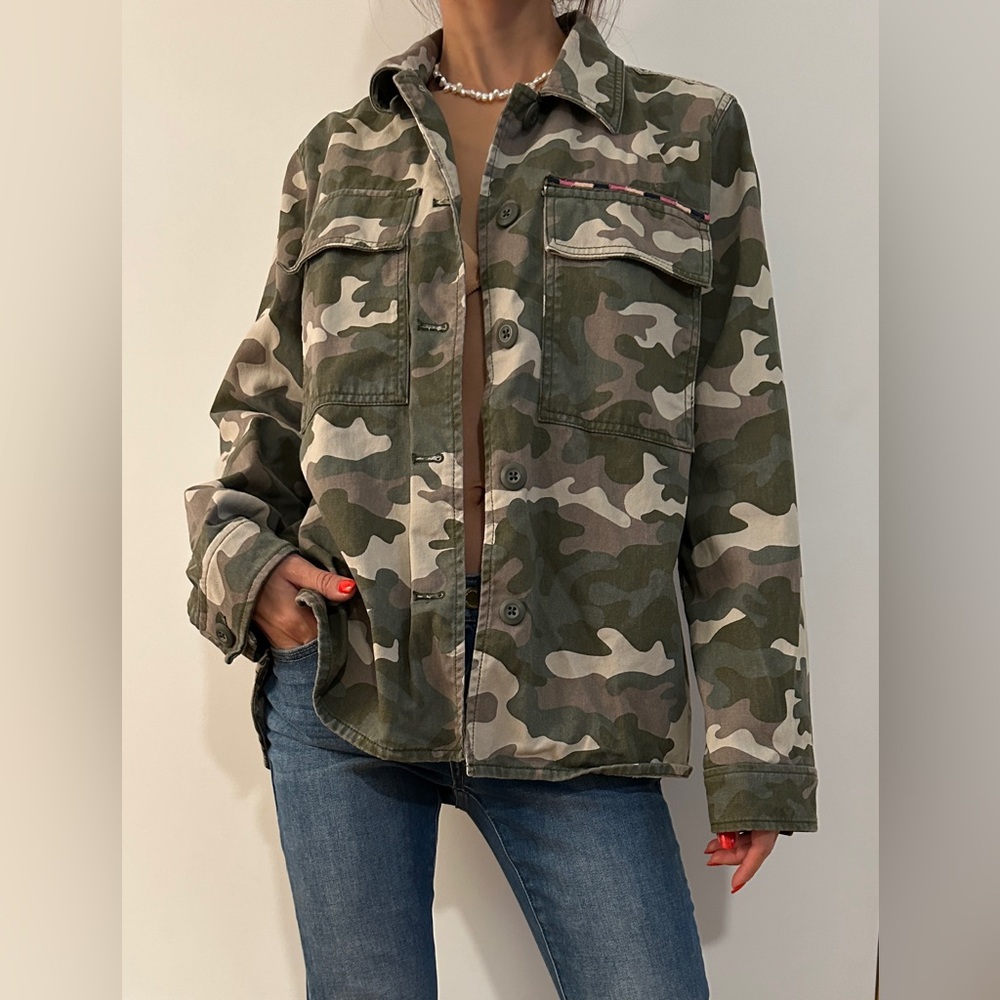 Gap Camouflage Button-Up Jacket